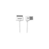 startechcom 1m 3 ft apple dock connector to left angle usb cable for i ...