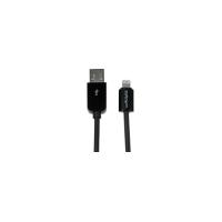 StarTech.com 1m (3ft) Black Apple 8-pin Lightning Connector to USB Cable for iPhone / iPod / iPad