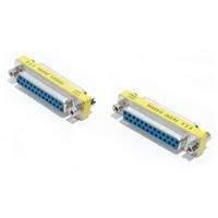 startechcom slimline gender changer db25f to db25f