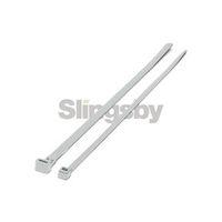 STANDARD SILVER NYLON CABLE TIES 370 x 4.8MM, PACK OF 1000