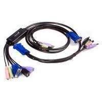 StarTech 2 Port USB VGA Cable KVM Switch with Audio KVM / audio switch USB 2 ports 1 local user