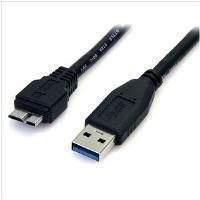 StarTech.com 0.5m (1.5 feet) Black SuperSpeed USB 3.0 Cable A to Micro B - M/M