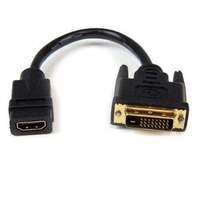 StarTech HDMI to DVI-D (8 inch) Video Cable Adaptor - HDMI Female to DVI Male