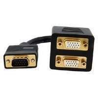 startech vga to 2x vga video splitter cable mf 03m