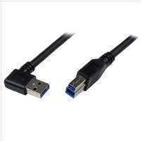 StarTech.com (3m) Black SuperSpeed USB 3.0 Cable - Right Angle A to B - M/M