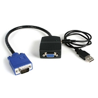 StarTech.com 2 Port VGA Video Splitter - USB Powered - 2048x1536 - VGA Video Monitor Splitter Dual Port