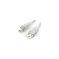 startech hi speed usb20 device cable transparent 18m