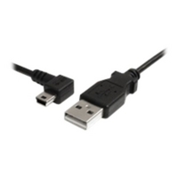 StarTech.com Mini USB Cable A to Left Angle Mini B Black
