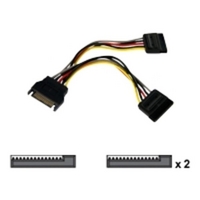StarTech.com 6in SATA Power Y Splitter Cable Adapter - M/F - 6in SATA power Y Cable - 6in SATA power Splitter