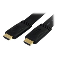 StarTech.com High Speed Flat HDMI Digital Video Cable with Ethernet 3m Black
