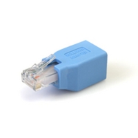startechcom cisco console rollover adapter for rj45 ethernet cable blu ...