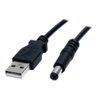 StarTech.com USB to Type M Barrel 5V DC Power Cable