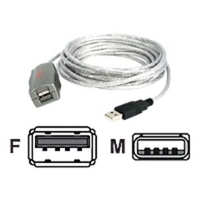 startechcom 16 ft usb 20 active extension cable mf