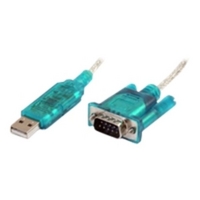 StarTech.com 3ft / 91cm USB to RS232 DB9 Serial Adapter Cable - M/M