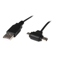 StarTech USB to Micro USB and Mini USB Combo Cable - 3 Feet