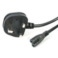 StarTech.com Laptop Power Cord 2 Slot Power cable 1.8m Black