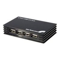 startechcom 4 port black usb 20 hub