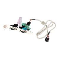 startechcom 24in internal usb motherboard header to 2 port serial rs23 ...