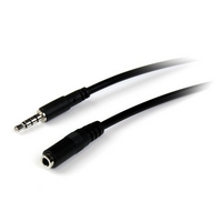 startech 35mm 4 position trrs headset extension cable mf 1m
