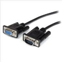 StarTech.com 1m Black Straight Through DB9 RS232 Serial Cable - DB9 RS232 Serial Extension Cable - Male to Female Cable