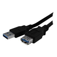 Startech Superspeed Usb 3.0 Extension Cable A To A M/f Black (1m)