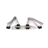 StarTech 2 Port 16 inch DB9 Serial Port Bracket to 10 Pin Header