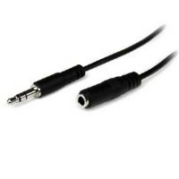 startech slim 35mm stereo extension audio cable mf 1m