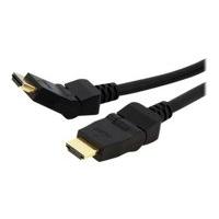 startech 180deg pivoting swivel high speed hdmi cable 1 metre