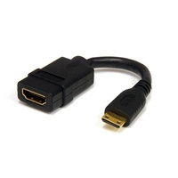 startech high speed hdmi adapter cable hdmi to mini hdmi