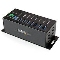 StarTech.com 7 Port Metal Industrial SuperSpeed USB 3.0 Hub - Mountable