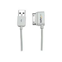 Startech 2m (6 Ft) Usb Left Angle Cable For Iphone / Ipod / Ipad With Stepped Connector