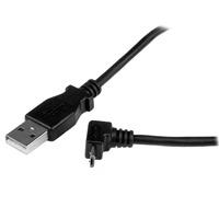 startechcom 1m micro usb cable a to up angle micro b