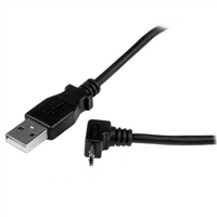 startechcom 2m micro usb cable a to up angle micro b