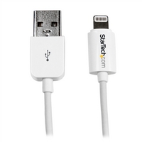 StarTech.com Short White Apple 8pin Lightning to USB Cable iPhone iPod iPad