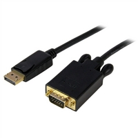 startechcom 3 ft displayport to vga adapter cable dp to vga black