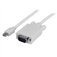 startechcom 3ft mini displayport to vga adapter cable mdp to vga white