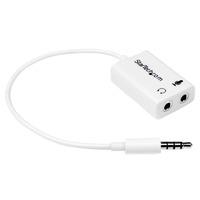 Startech.com 3.5mm 4 Position To 2x 3 Position 3.5mm Headset Splitter Adapter M/f - White