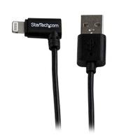 Startech.com (1m/3 Feet) Angled Black Apple 8-pin Lightning Connector To Usb Cable For Iphone / Ipod / Ipad