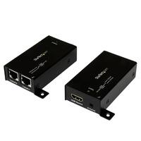 StarTech.com HDMI Over Cat5 / Cat6 Extender with Infrared IR 100ft (30m) HDMI Video/Audio Over Dual Ethernet Cable Extender Power Free 1080p