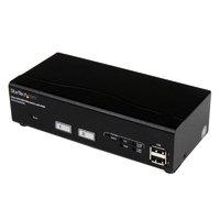 StarTech.com 2 Port USB DVI KVM Switch with DDM Fast Switching Technology and Cables