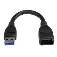 StarTech USB 3.0 A-to-A Extension Cable - 6 Inch Black