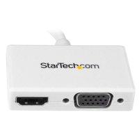 Startech.com Travel A/V Adapter: 2-in-1 Mini Displayport To HDMI Or VGA Converter - White
