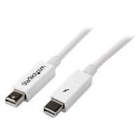 startechcom white thunderbolt cable mm 1m