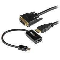 Startech.com Mdp To Dvi Connectivity Kit - Active Mini Displayport To Hdmi Converter With (6 Feet) Hdmi To Dvi Cable