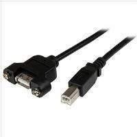 StarTech.com (3 feet) Panel Mount USB Cable A to B - F/M