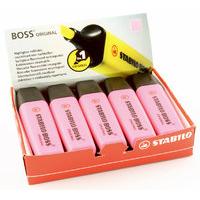 stabilo boss pen pink 705610 10 pack