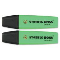 Stabilo Boss Pen Green 70/33/10 - 10 Pack