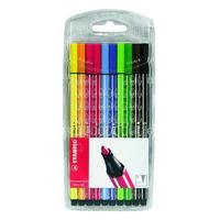 STABILO 68 FIBRE TIP PEN ASSORTED PK10