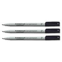 Staedtler Lumocolor F Wbase Black 316-9 - 10 Pack