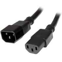 startech 3 ft standard computer power cord extension c14 to c13